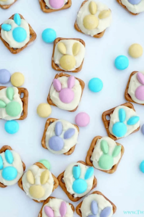 easter bunny pretzels