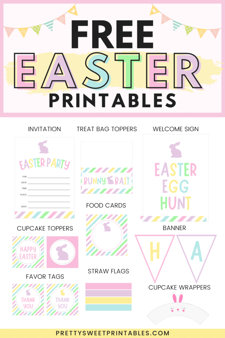 Free Easter Party Printables | Pretty Sweet Printables