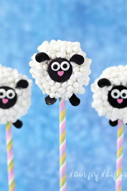 oreo lamb easter lollipop treats