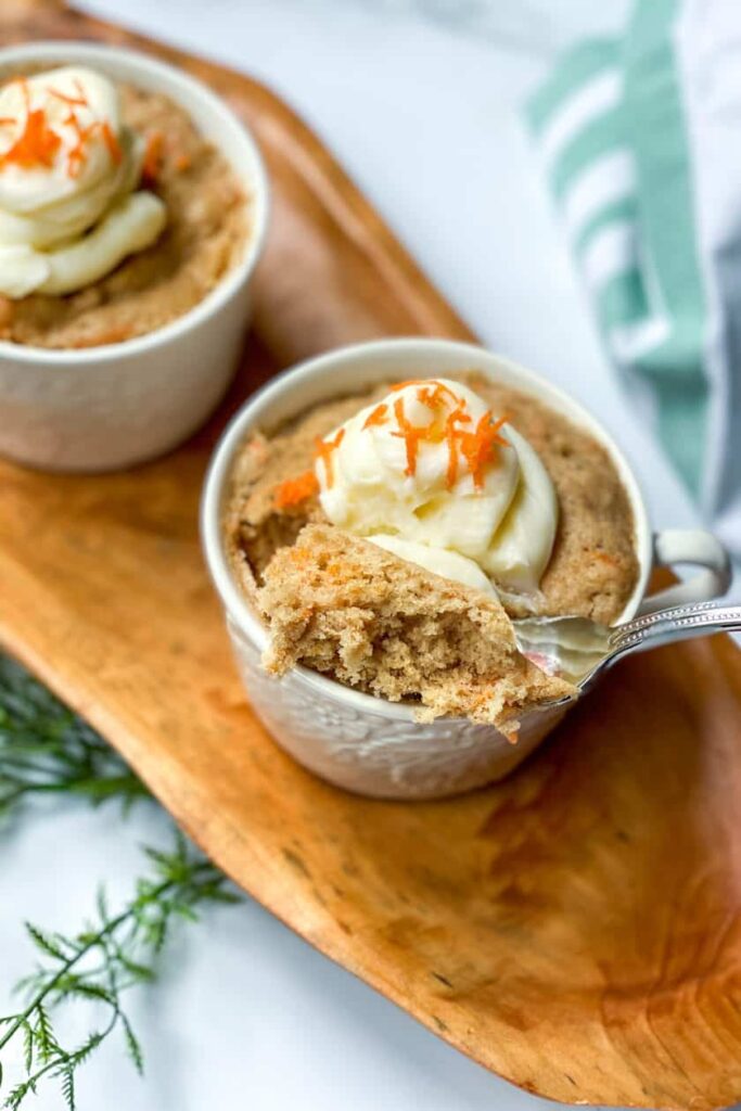 Carrot Microwave Cake in a Cup 