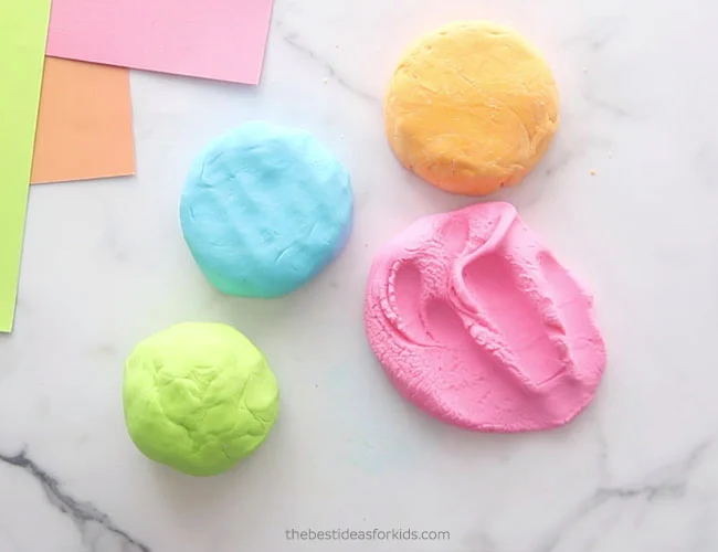 Cloud Playdough with Lotion