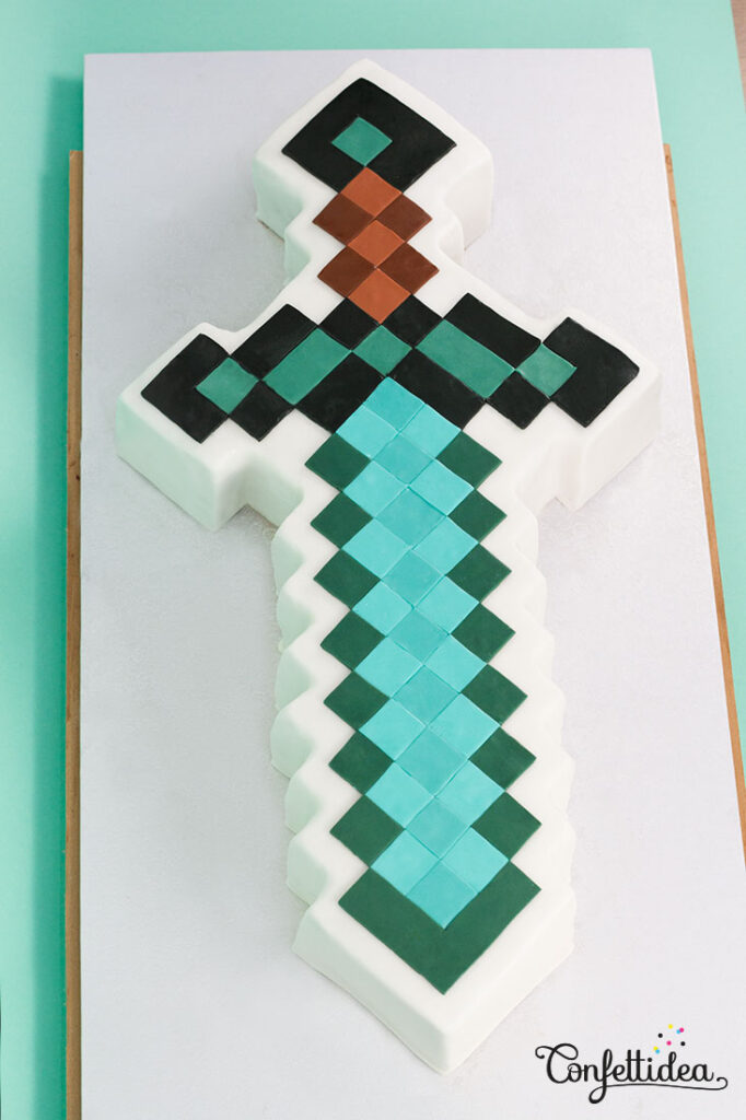 Minecraft Sword Cake