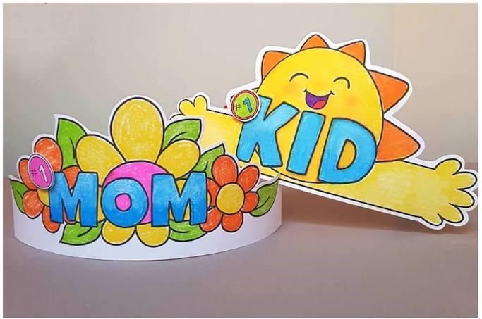 Free Printable Mothers Day Flower Crown