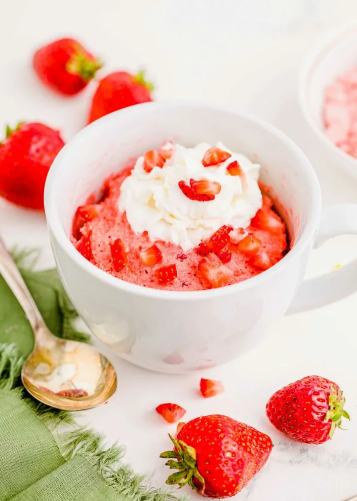 Strawberry Mug Cake Recipe