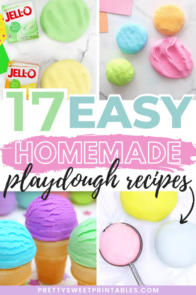 easy homemade playdough recipes