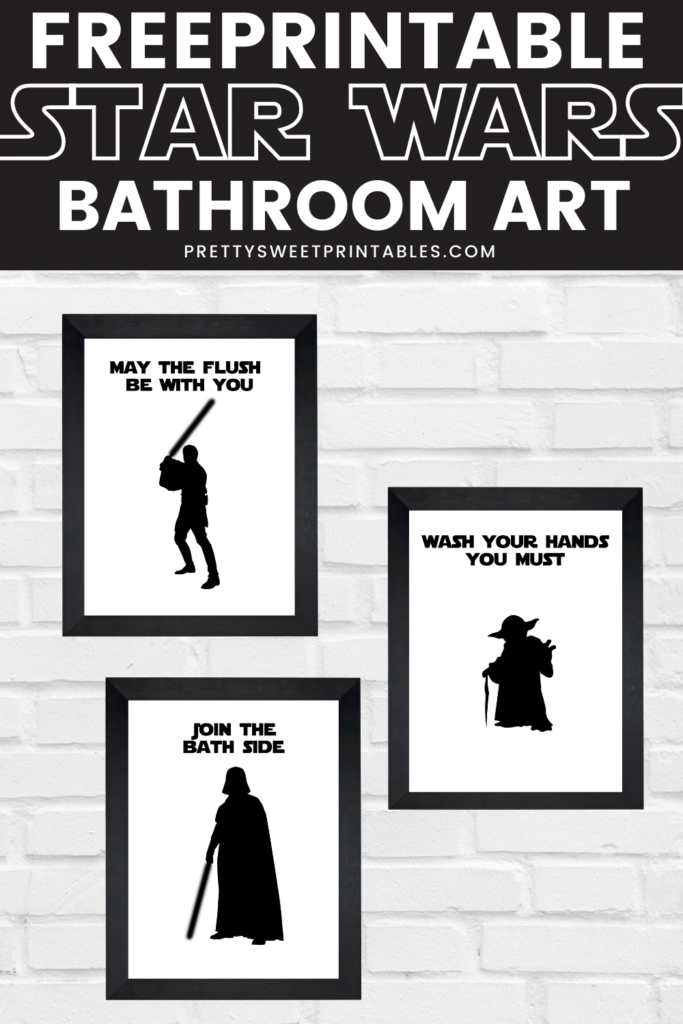 free printable star wars bathroom art
