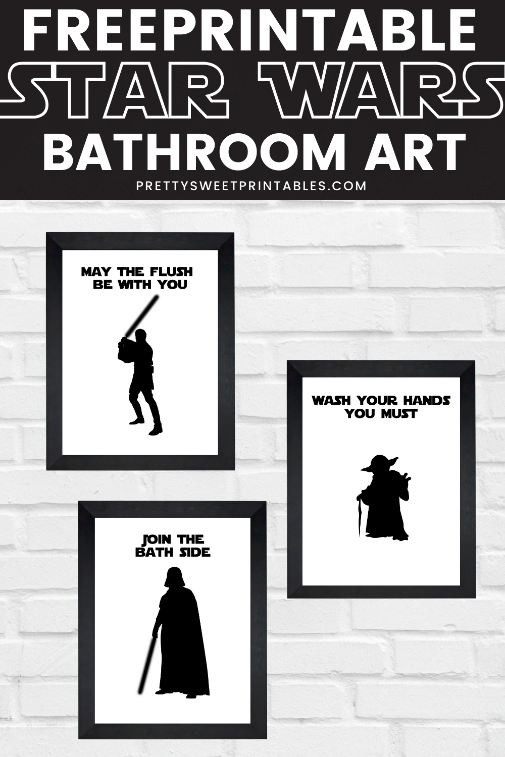 Free Star Wars Bathroom Printables | Pretty Sweet Printables