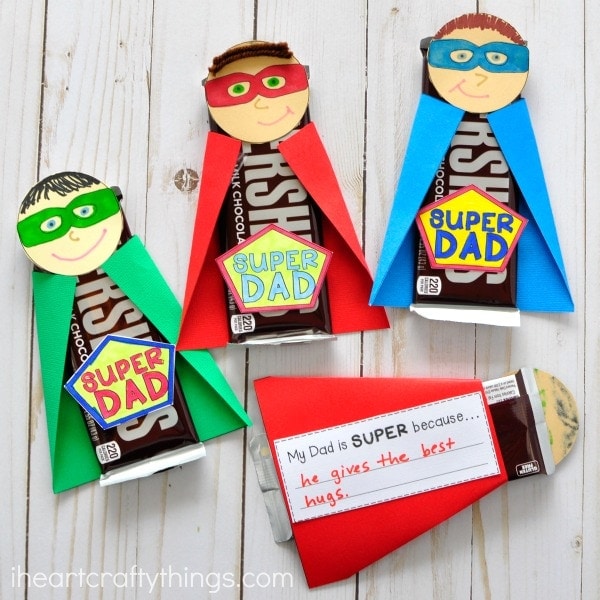 Easy Chocolate Superhero Easy Father's Day Gift