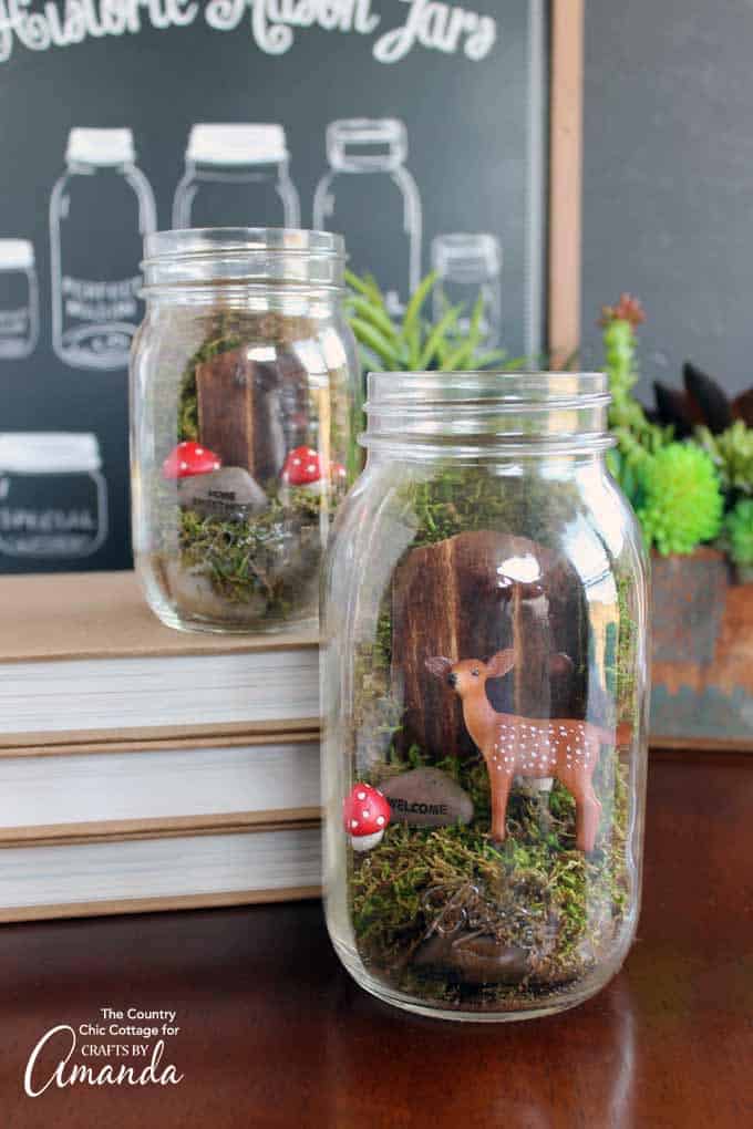 Fairy Garden Mason Jar Terrarium