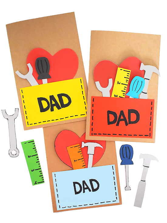 Easy Father's Day Handyman Card Craft