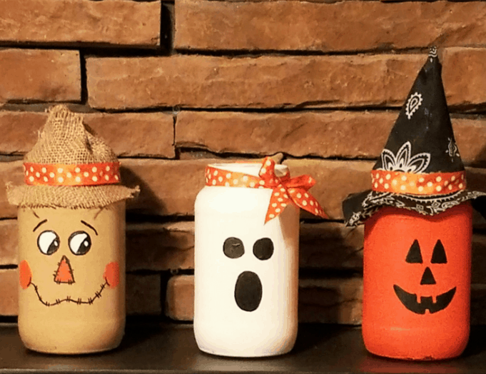 Mason Jar Halloween Decorations