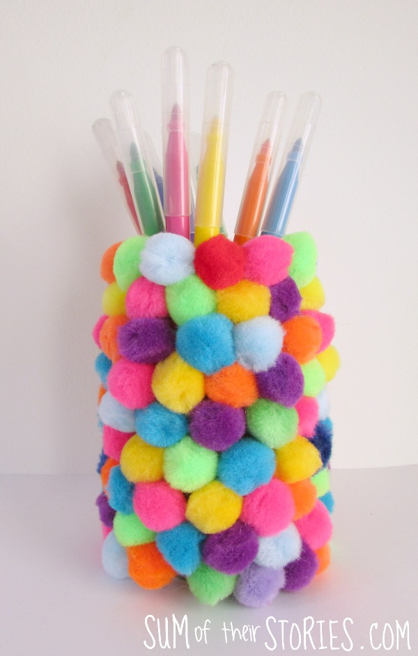 Pom Pom Pen Pot Mason Jar