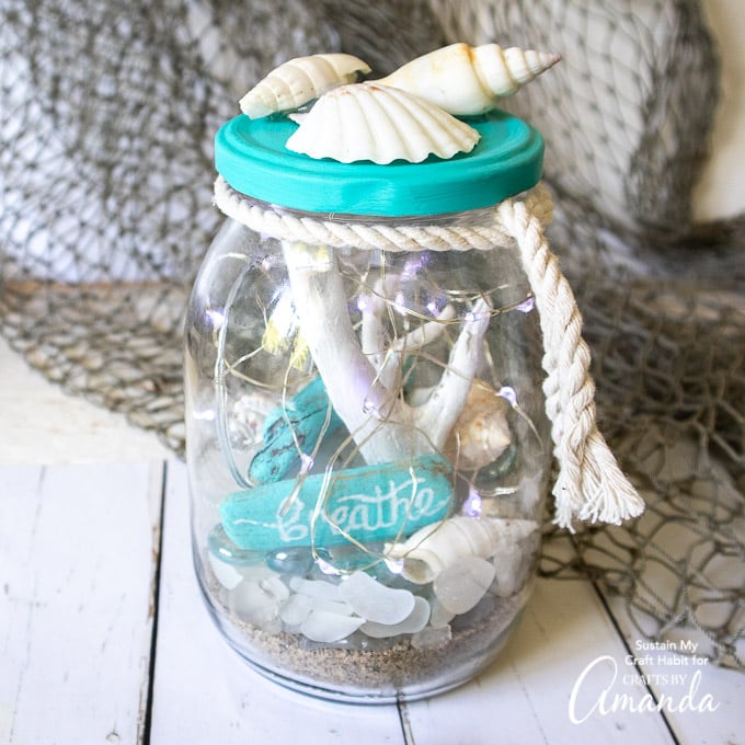 Beach Terrarium Mason Jar