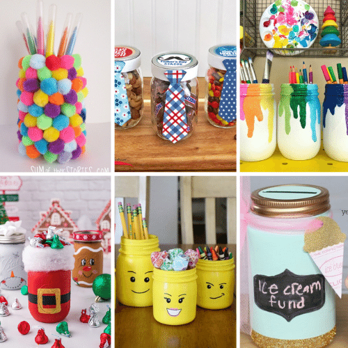 Mason Jar Crafts for Kids Featured