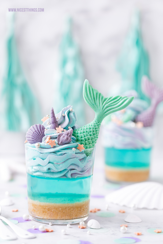 Mermaid Jello Cups