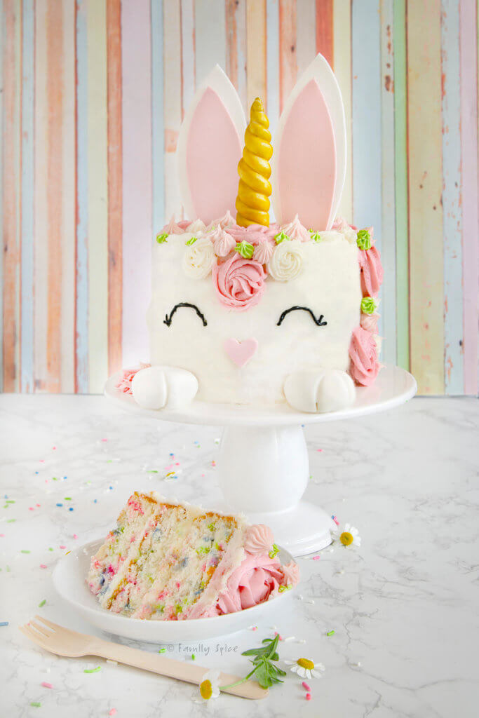 Easter Bunny Unicorn Cake
