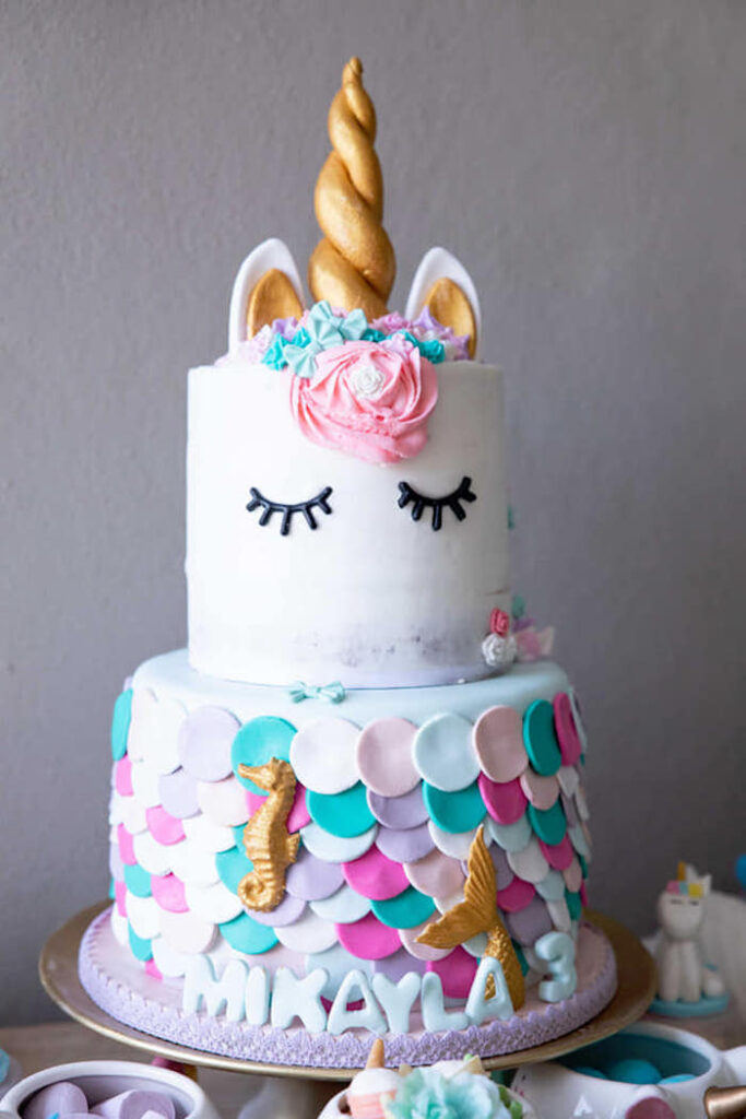 Mermaid Unicorn Cake