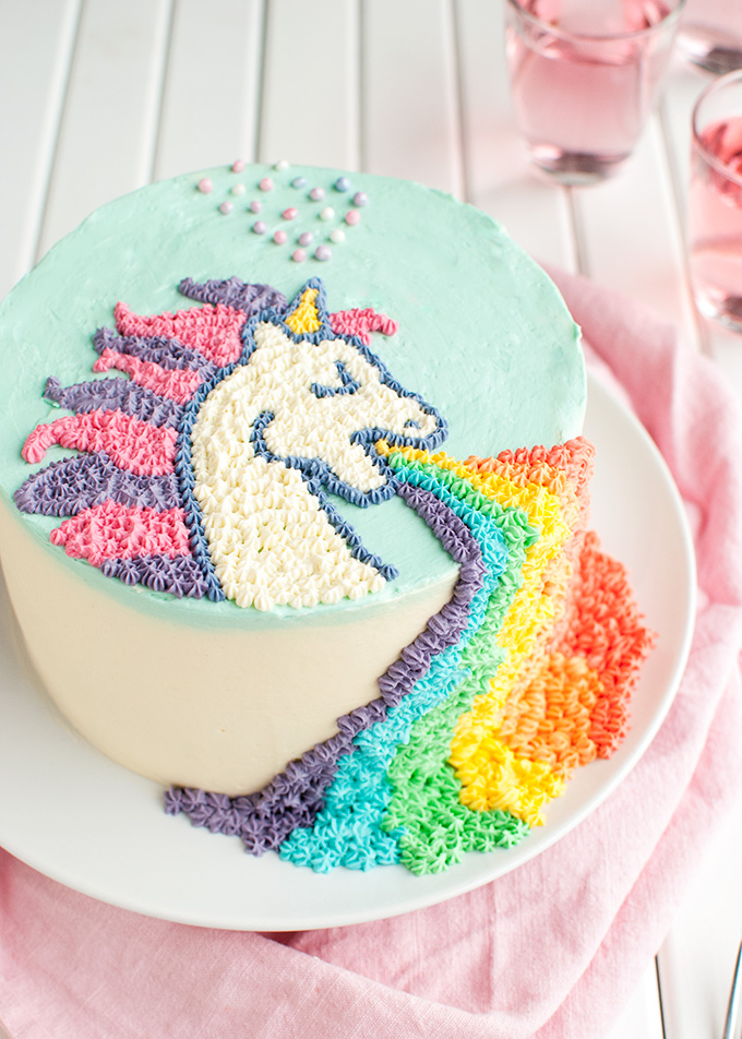 Puking Unicorn Cake