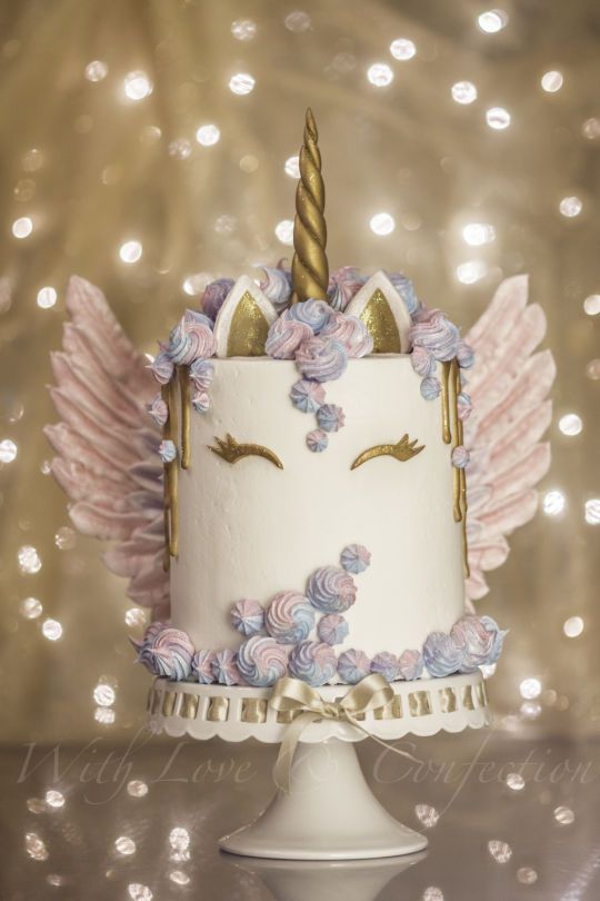 Fox Unicorn Cake with Wings