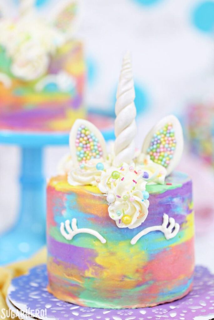Watercolor Unicorn Cake