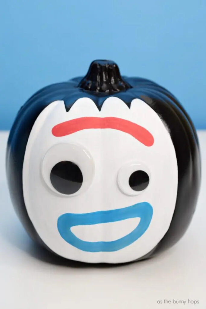 forky toy story no carve pumpkin decorating ideas