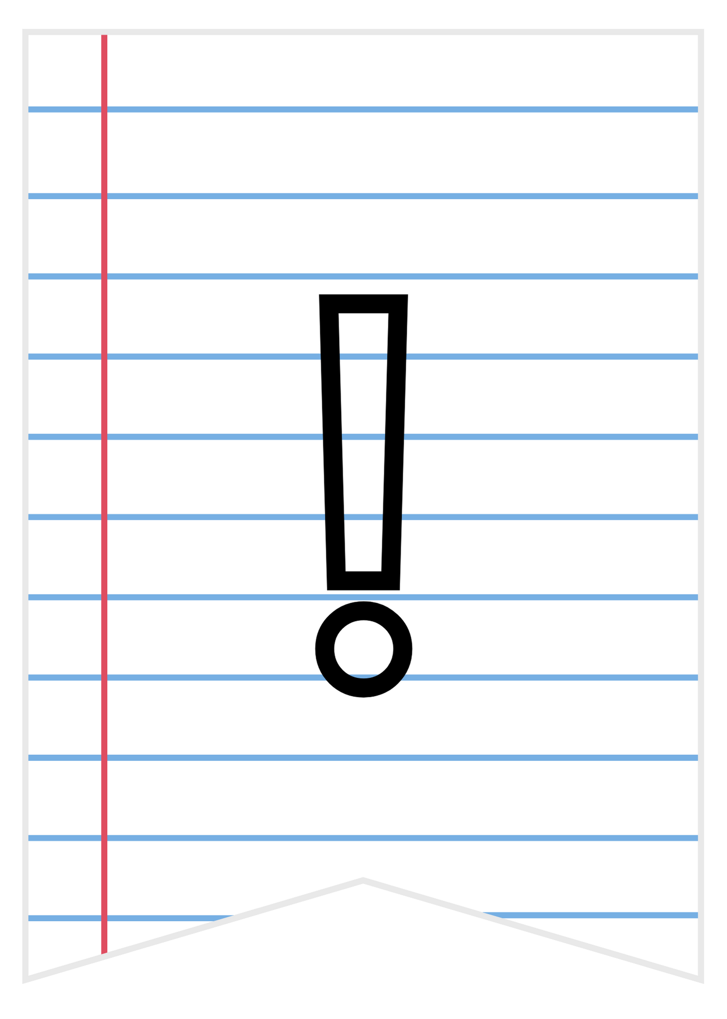back to school banner exclamation
