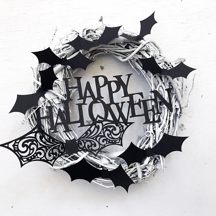 Bat Halloween Wreath