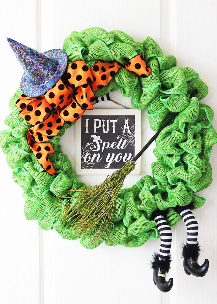 Green Wicked Witch Wreath