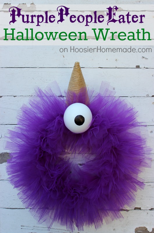 Purple Monster Wreath