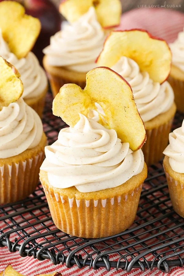 apple butter cupcakes