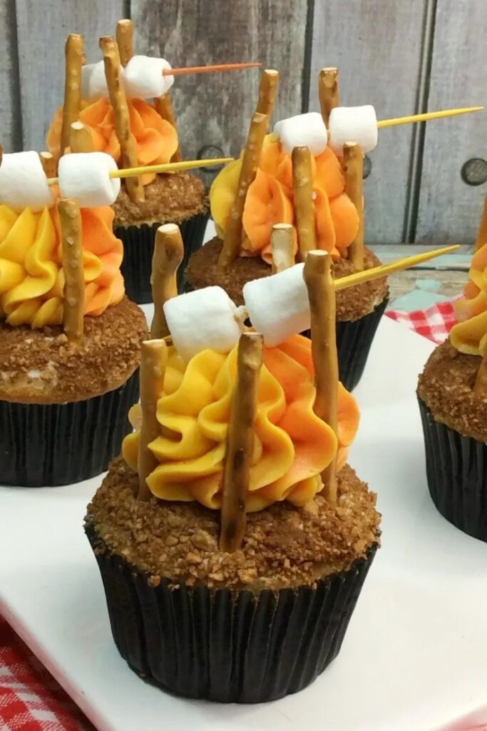 thanksgiving cupcakes campfire cupcakes