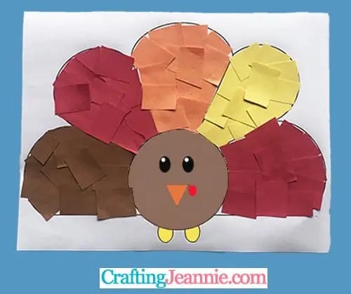 Turkey Paper Craft for Toddlers