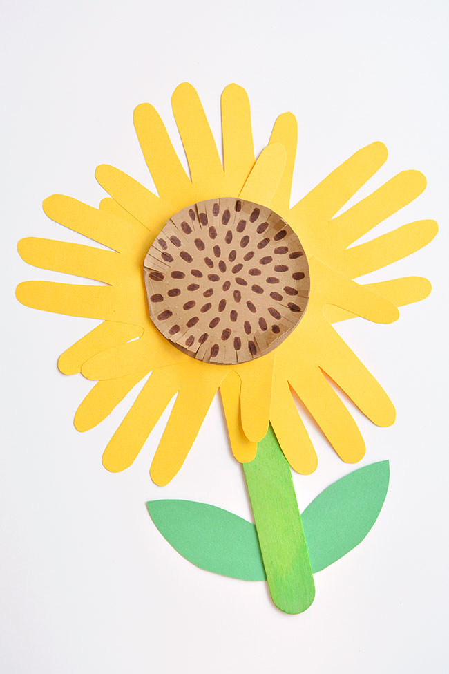 handprint sunflower craft