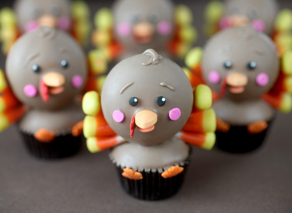 little gobblers turkey cupcakes