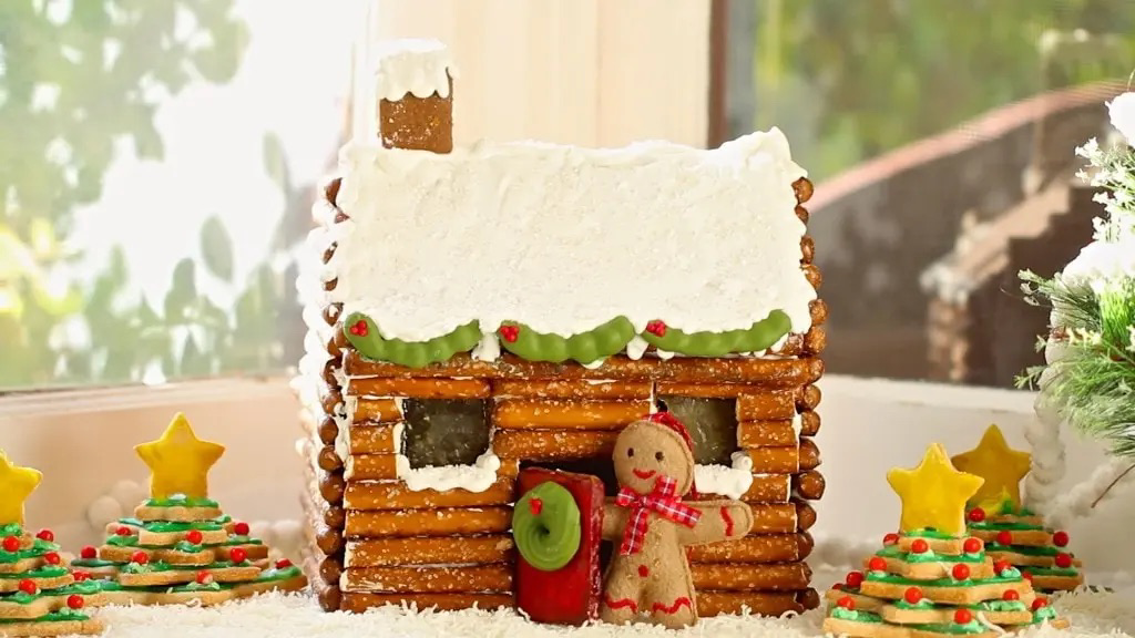 Log Cabin Gingerbread House