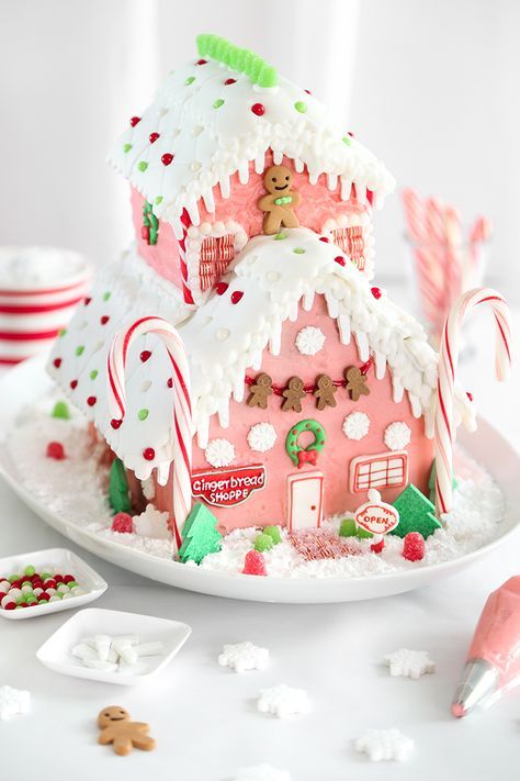 Pretty Pink Gingerbread Shop