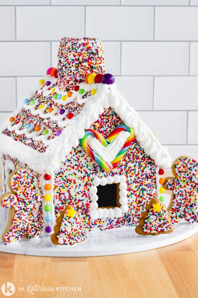 Rainbow Sprinkle Gingerbread House