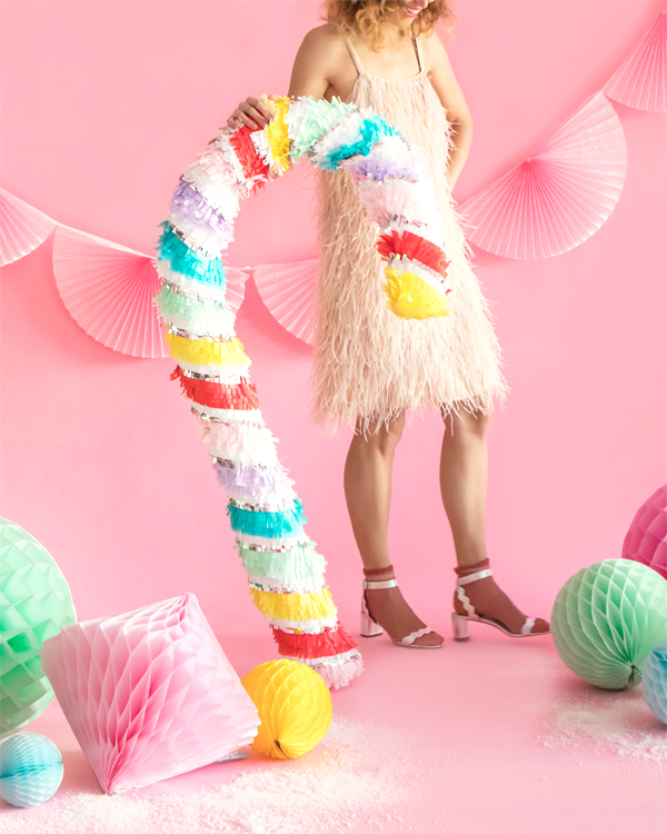 Giant Rainbow Candy Cane