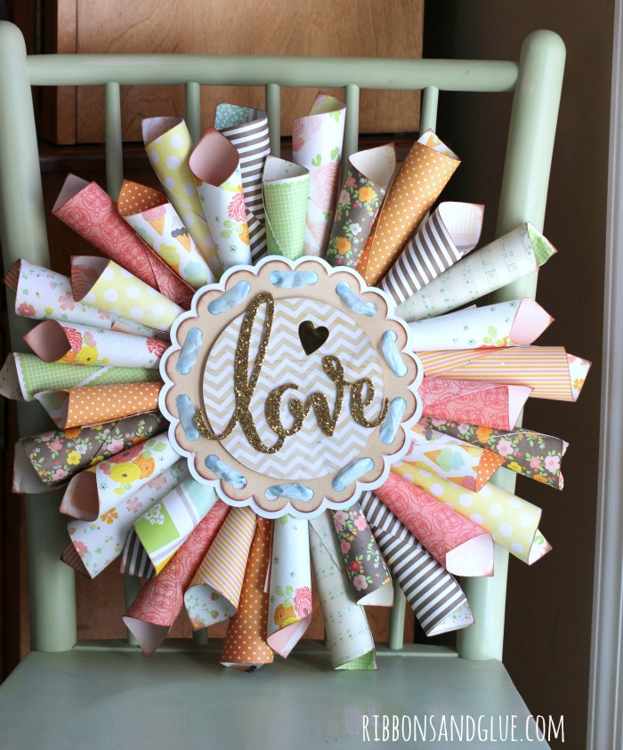 Paper Cone Love Wreath