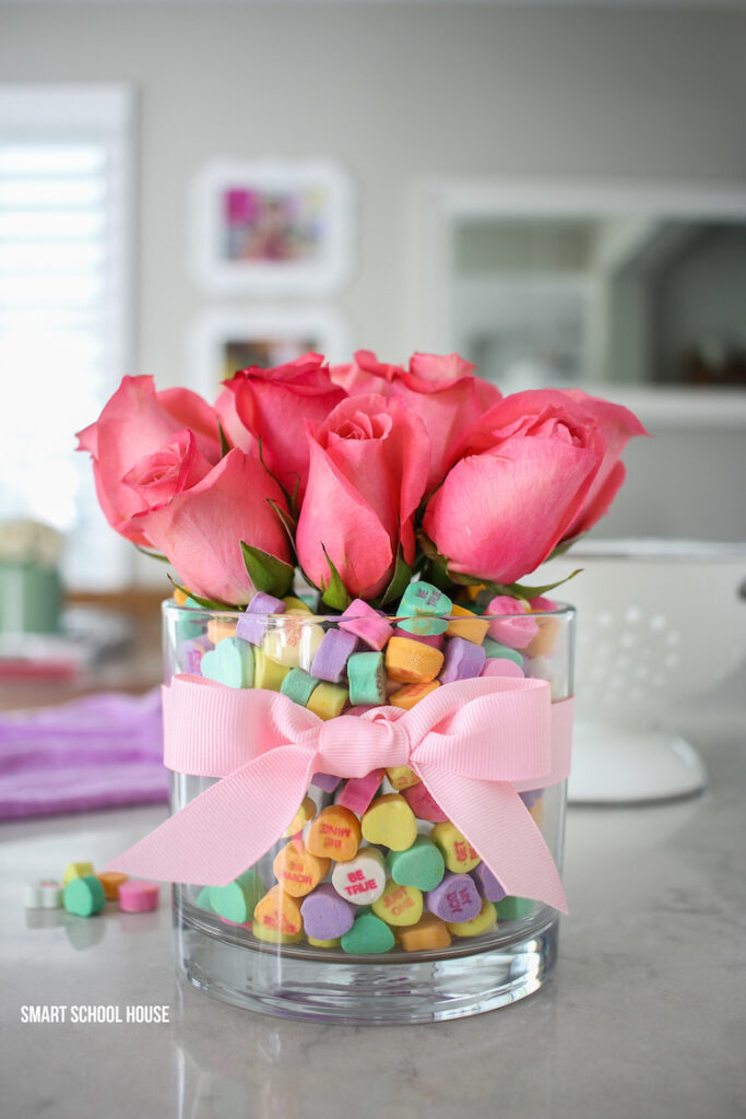 Candy Heart Valentine Vase