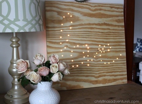 DIY Lighted Plywood Sign