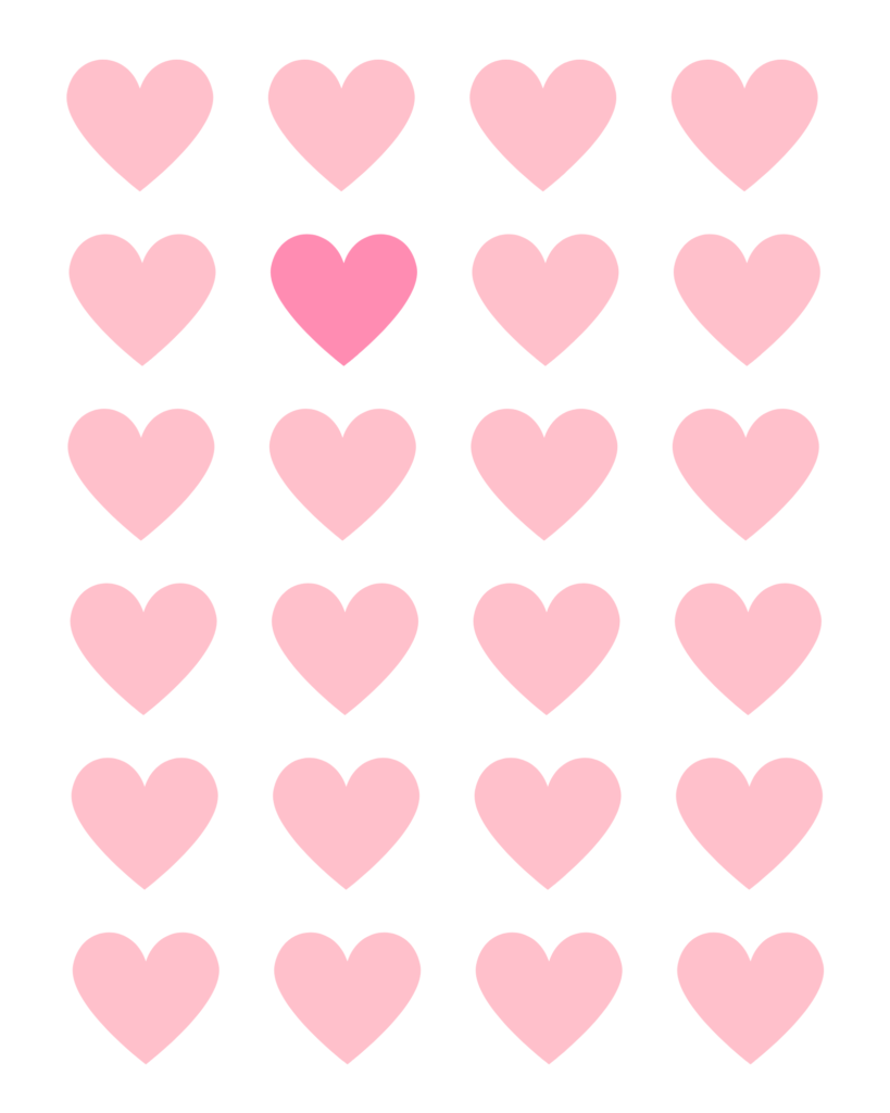 Hearts Valentine Wall Art