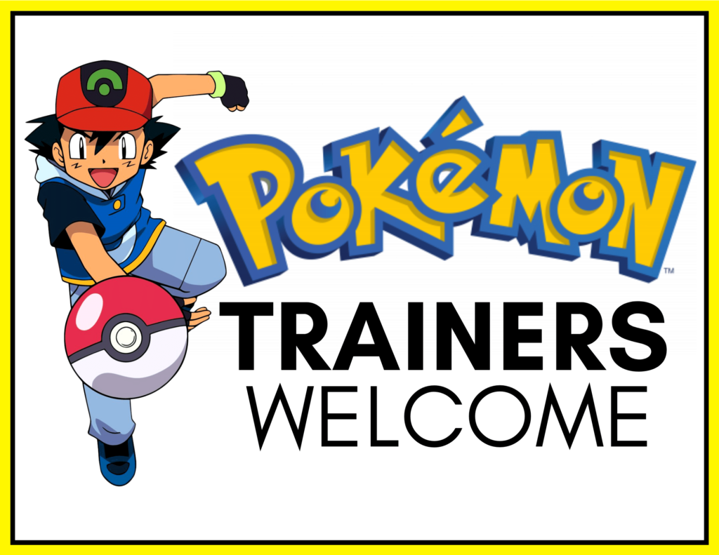 Pokemon Welcome Sign