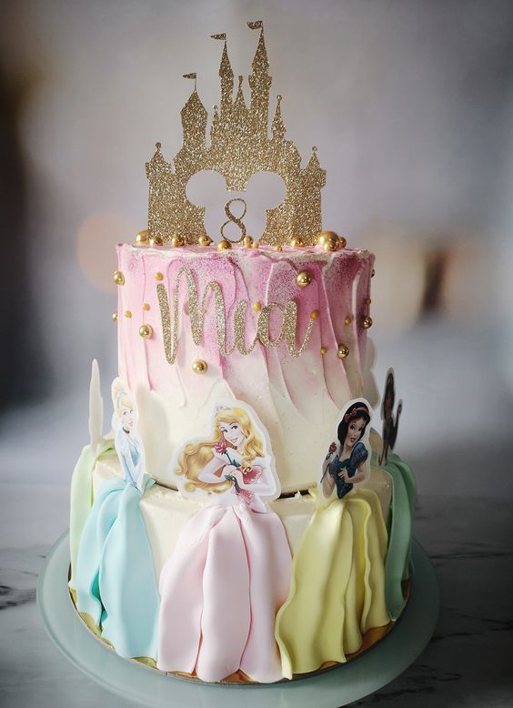 Disney Princess Castle Cake Topper