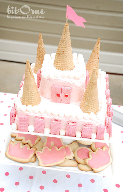 diy princess castle cake