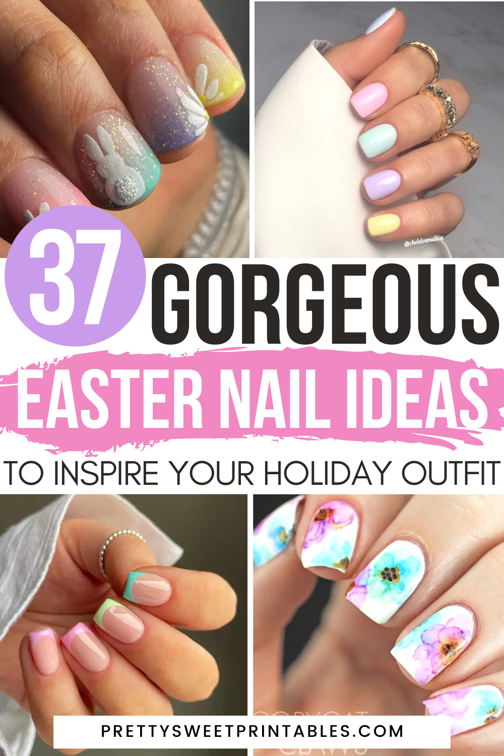 37 Easter Nail Ideas to Inspire Your Holiday Outfit - Pretty Sweet