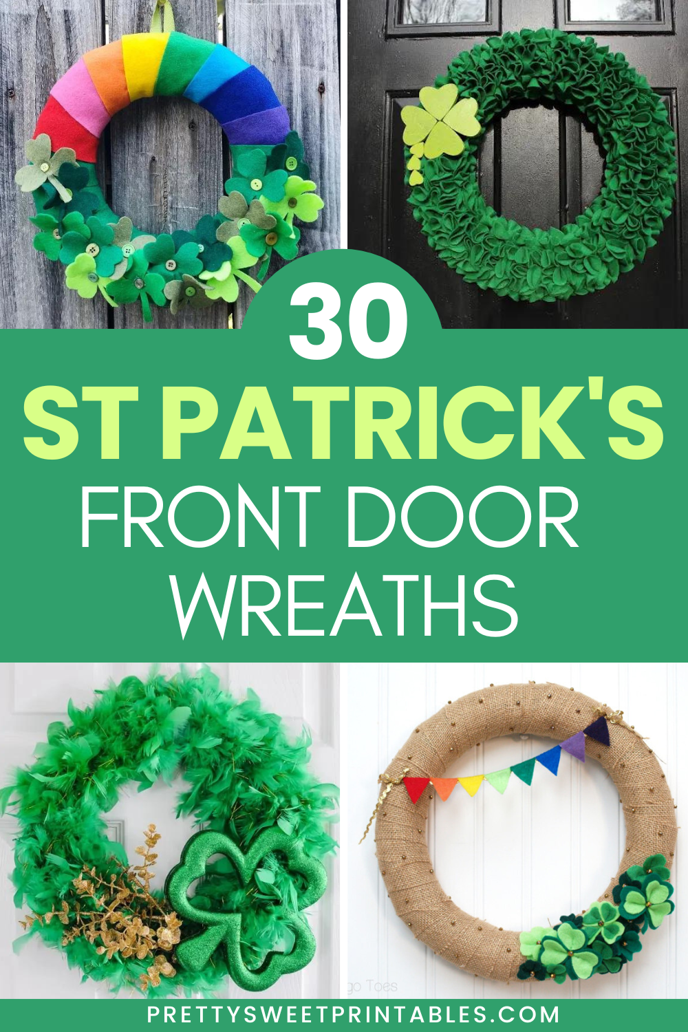 st patricks front door wreaths