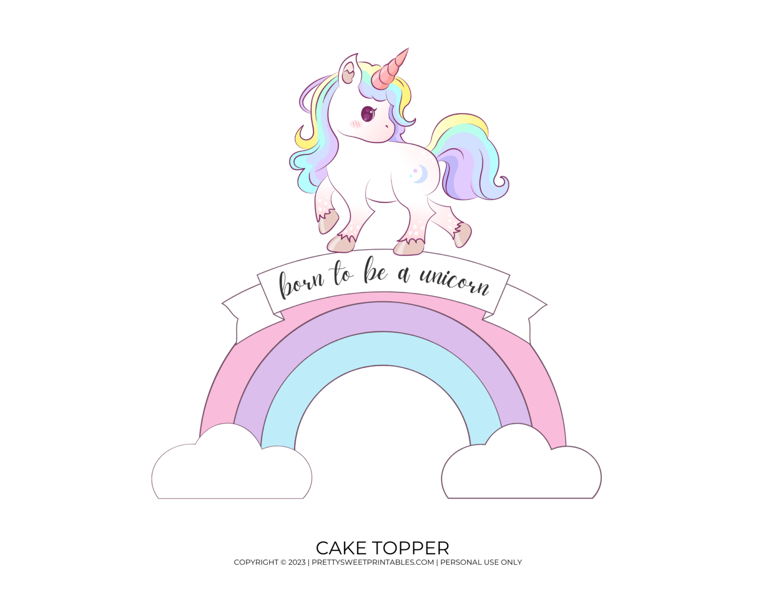 Free Unicorn Party Printables to Make Your Event Magical | Pretty Sweet ...