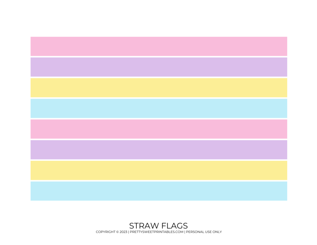 unicorn straw flags