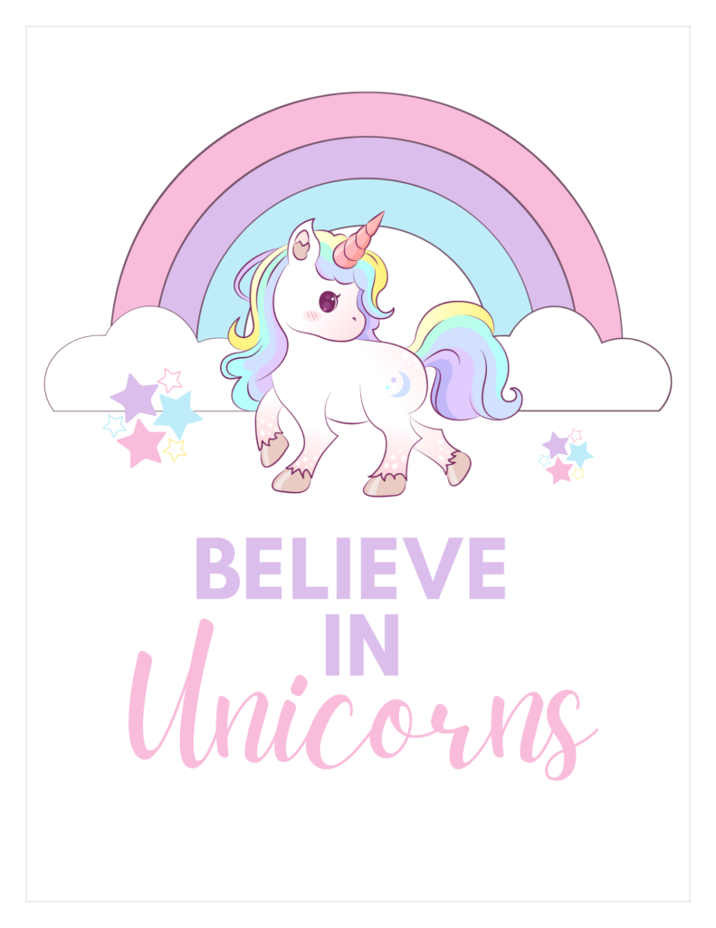 unicorn welcome sign